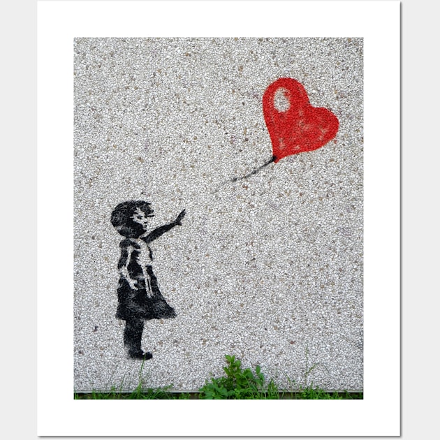 Girl with baloon Wall Art by Sinmara